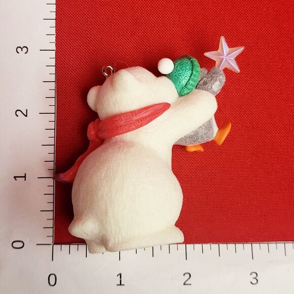 Hallmark The Wishing Star Snowball and Tuxedo 2002 Christmas Bear Penguin Orname - Picture 10 of 13